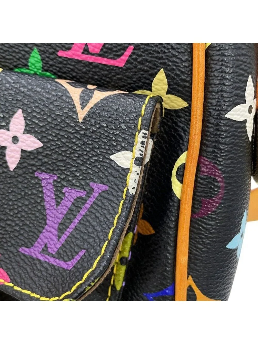 Louis Vuitton Shoulder Bag Monogram Multicolor Lodge GM Black